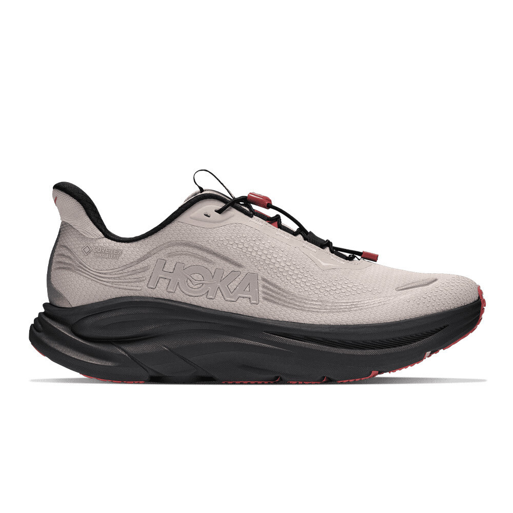 Hoka Clifton 11 GORE-TEX Men's Running Shoes | River Rock Grey/Carbon Black