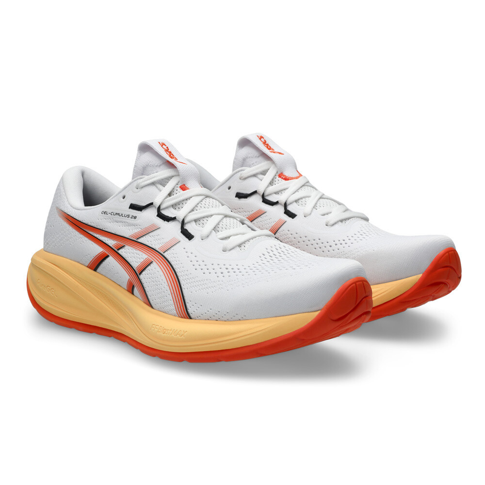 Asics Gel-Cumulus 28 Men's Running Shoes | White/Energy Orange