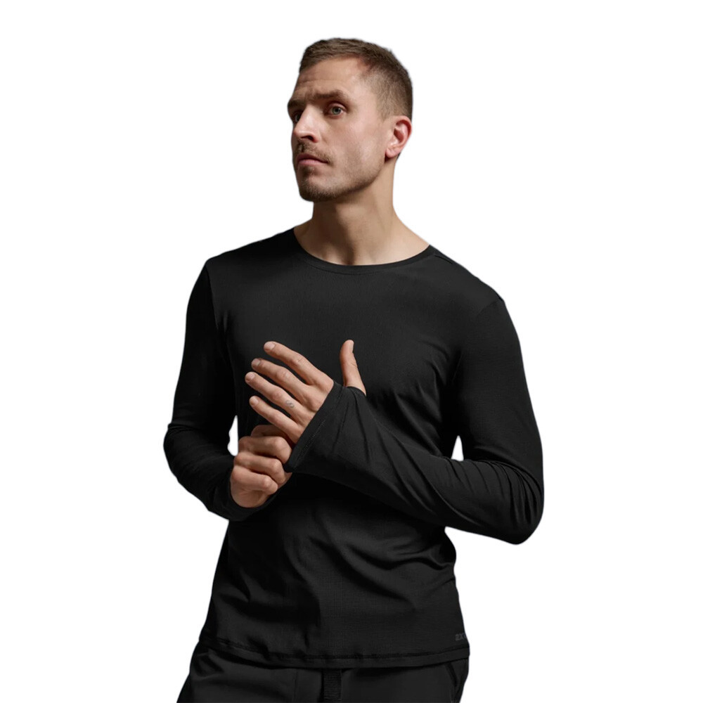 2XU Aero Trail Men's Top | Black Reflective