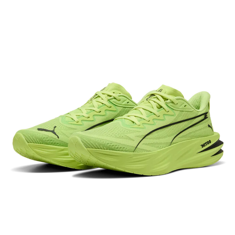 Puma Deviate Pure Nitro Men's Running Shoes | Sunny Lime/Black
