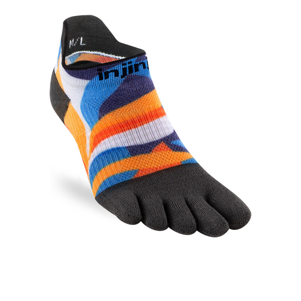 Injinji Spectrum Run Lightweight Women's No-Show Socks | Botanic