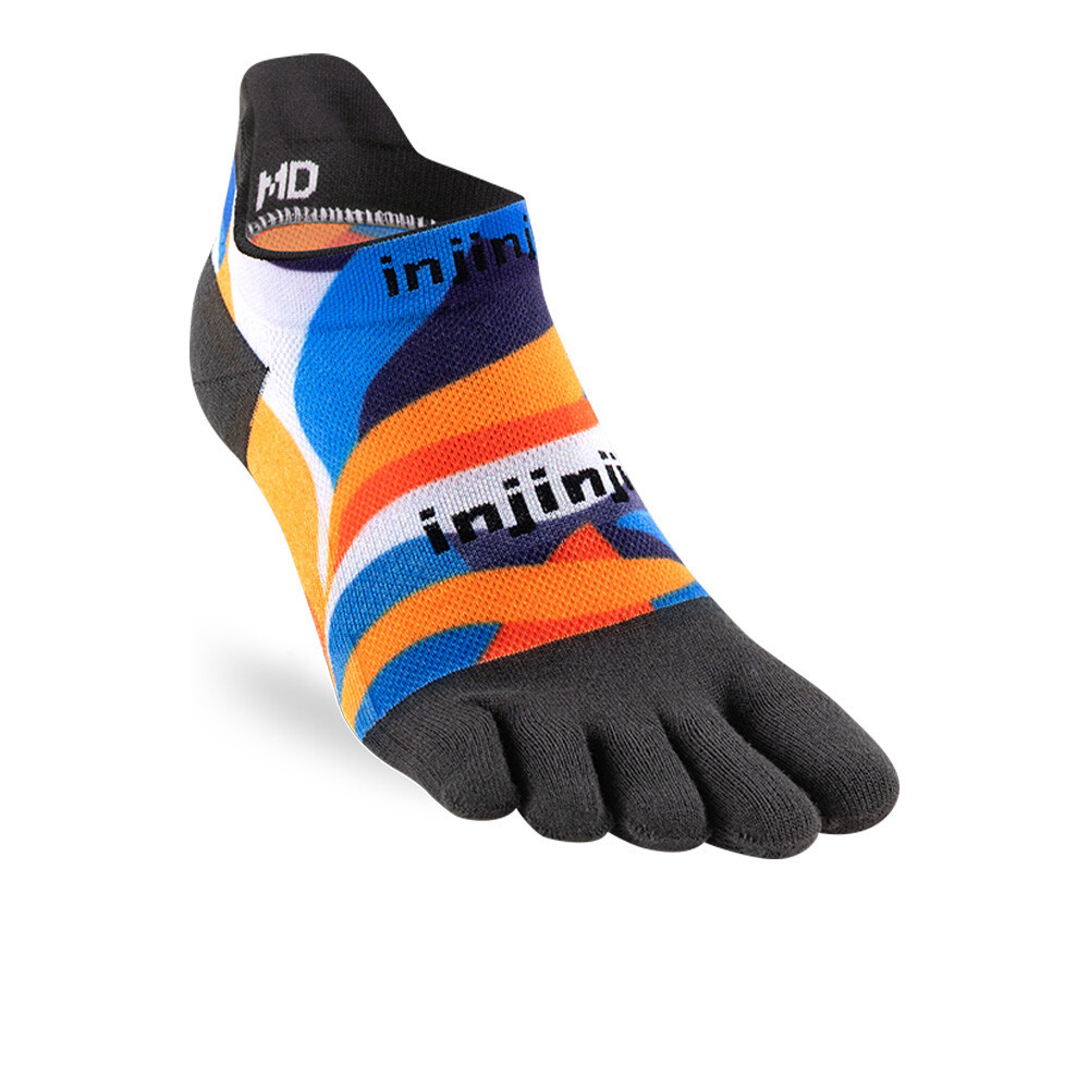 Injinji Spectrum Run Lightweight Men's No-Show Socks | Botanic