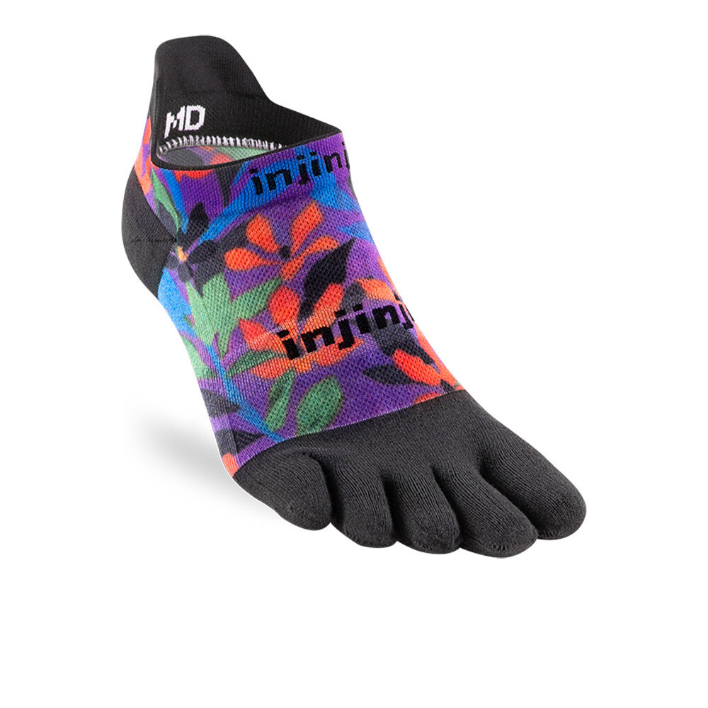 Injinji Spectrum Run Lightweight No-Show Socks | Tropical