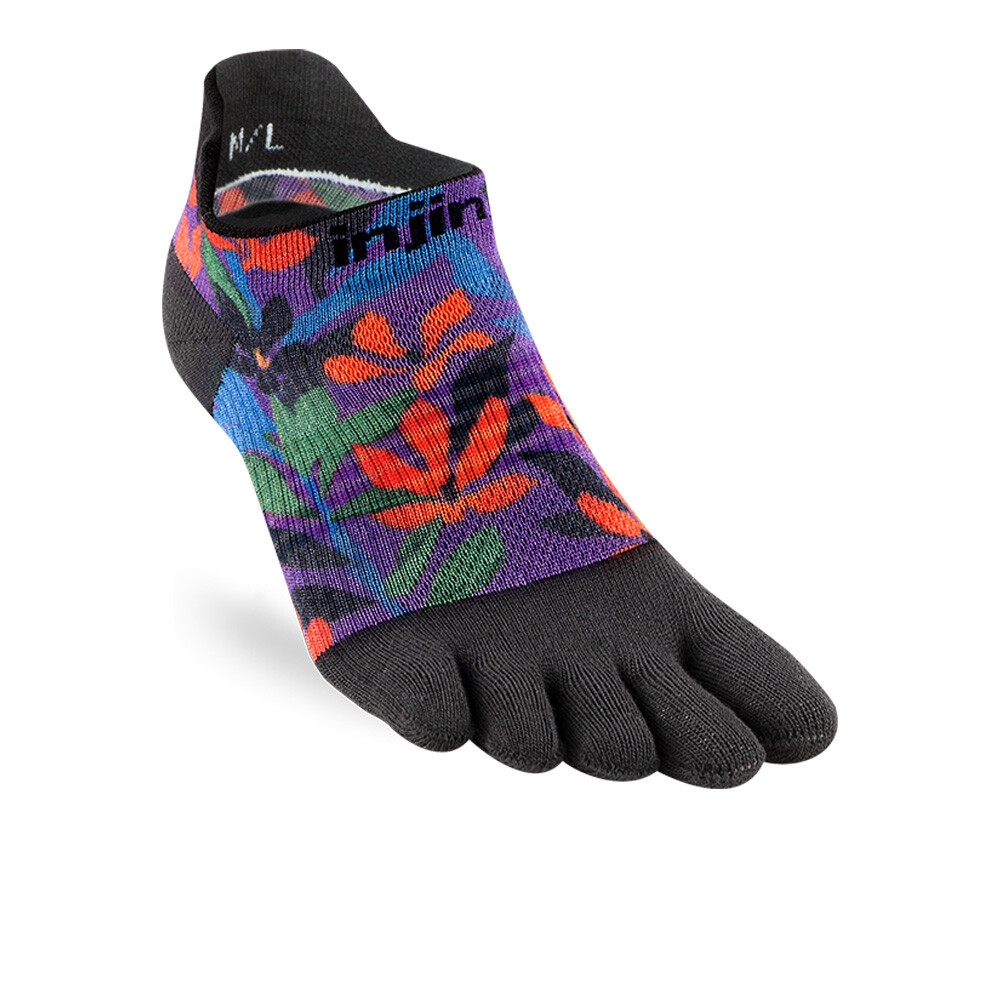 Injinji Spectrum Run Lightweight Women's No-Show Socks | Tropical