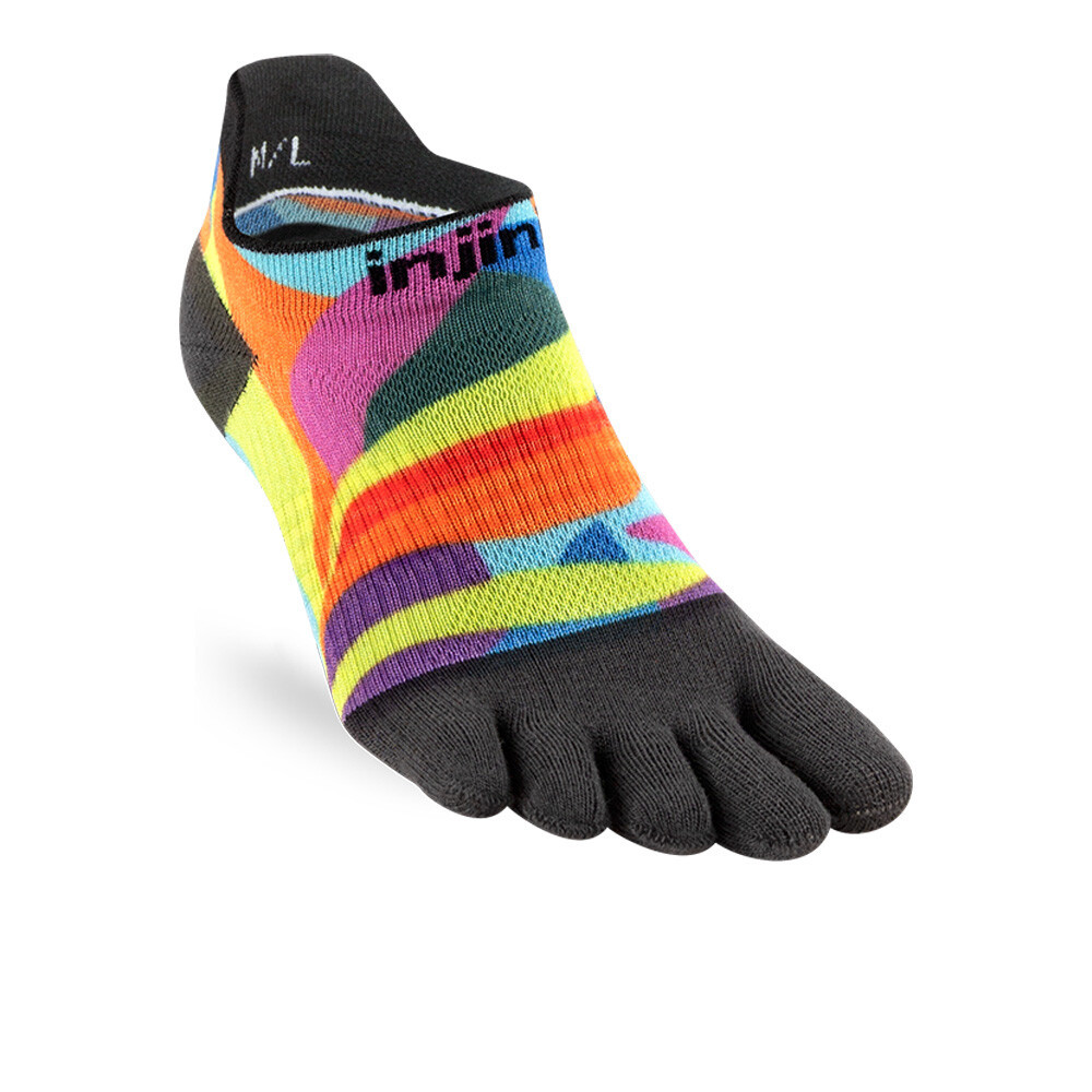 Injinji Spectrum Run Lightweight Women's No-Show Socks | Verdure