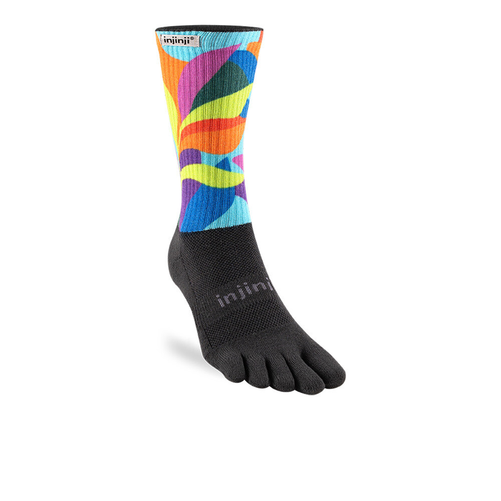 Injinji Spectrum Trail Midweight Crew Socks | Verdure