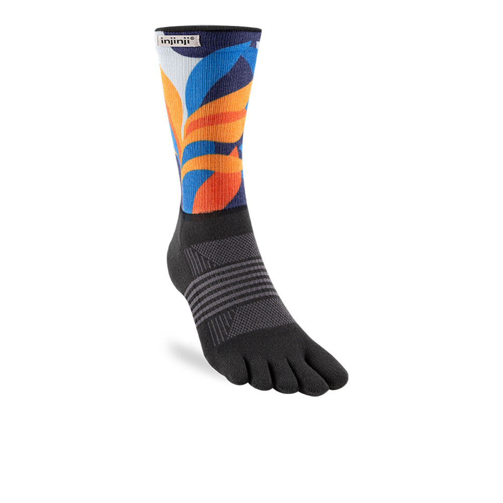 Injinji Spectrum Trail Midweight Women's Crew Socks | Botanic