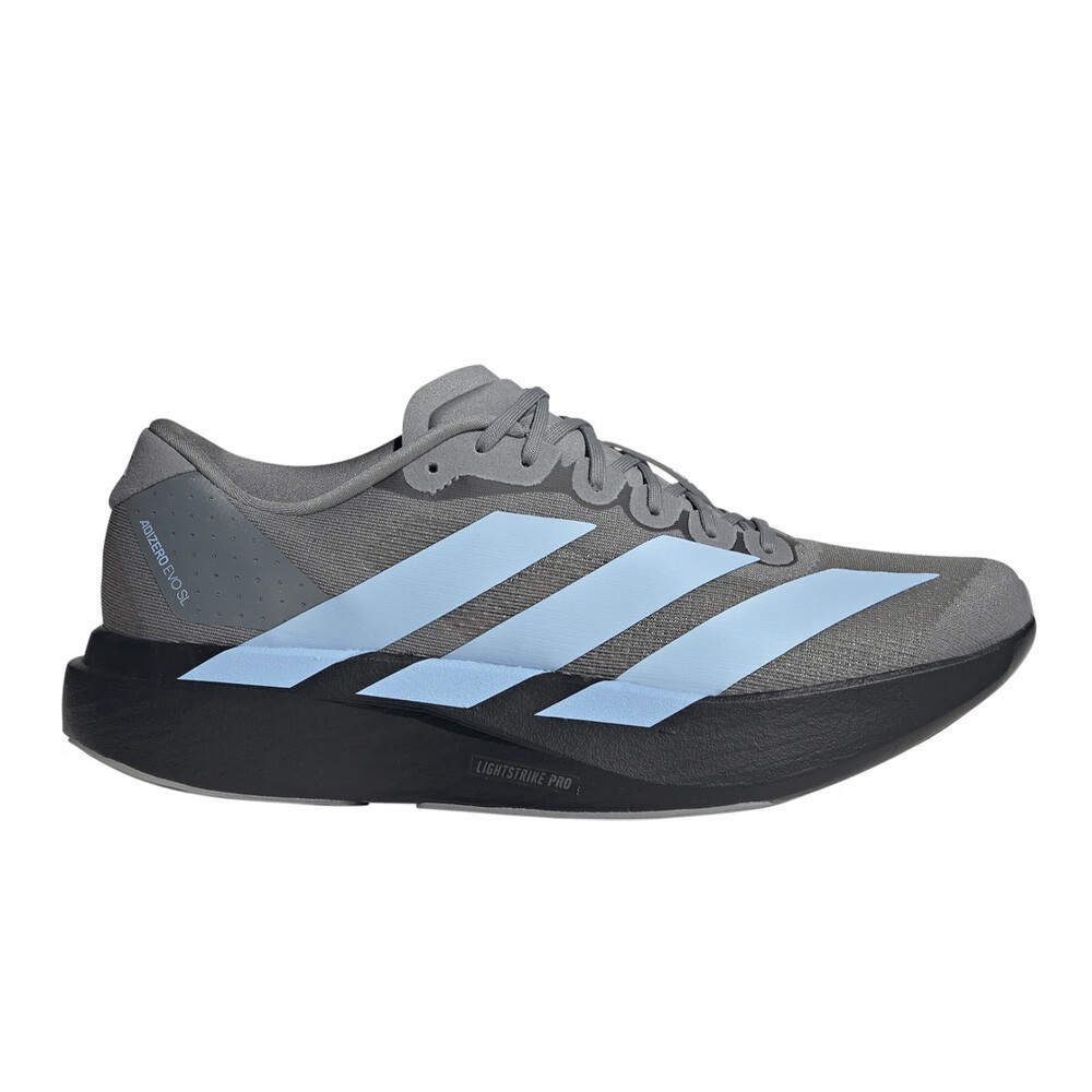 adidas Adizero Evo SL Men's Running Shoes | Grey Three/Glow Blue/Core Black