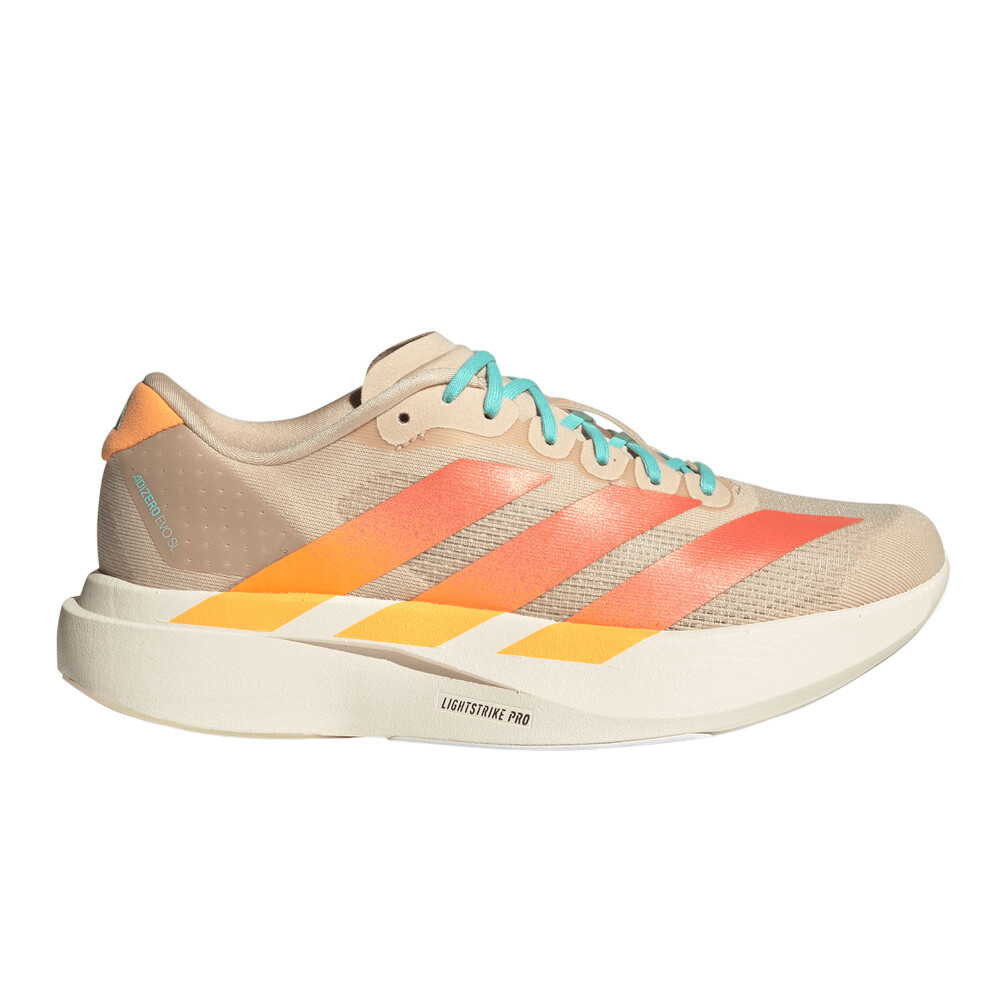 adidas Adizero Evo SL Women's Running Shoes | Crystal Sand/Semi Coral Fusion/Off White