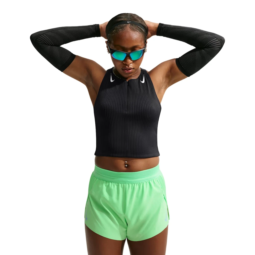 Nike Aeroswift Dri-FIT ADV Cropped Women's Running Vest | Black/White