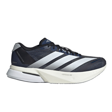 adidas Adizero Boston 13 — Dark Blue / Cloud White / Halo Silver