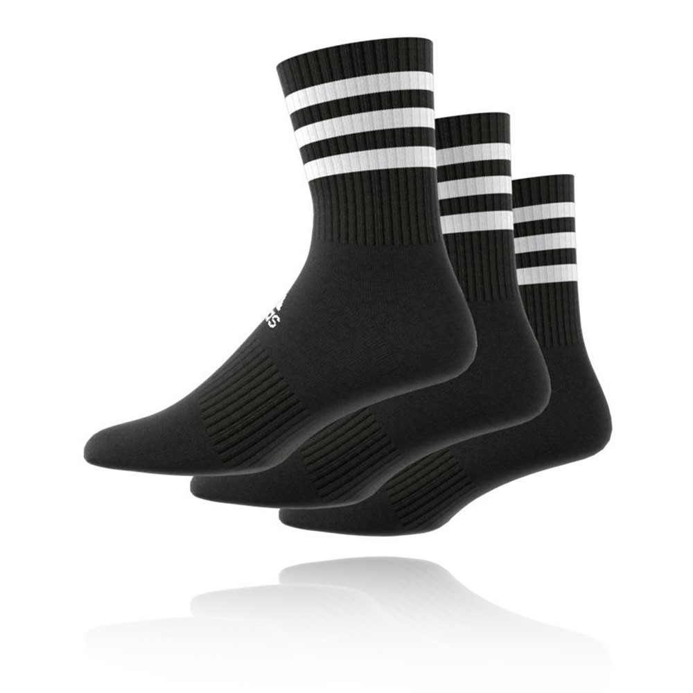 adidas 3 stripes cushioned crew calze (confezione da 3 paia)