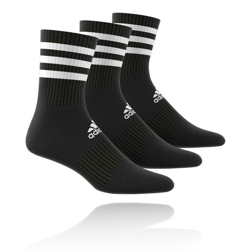 adidas 3 stripes cushioned crew calze (confezione da 3 paia)