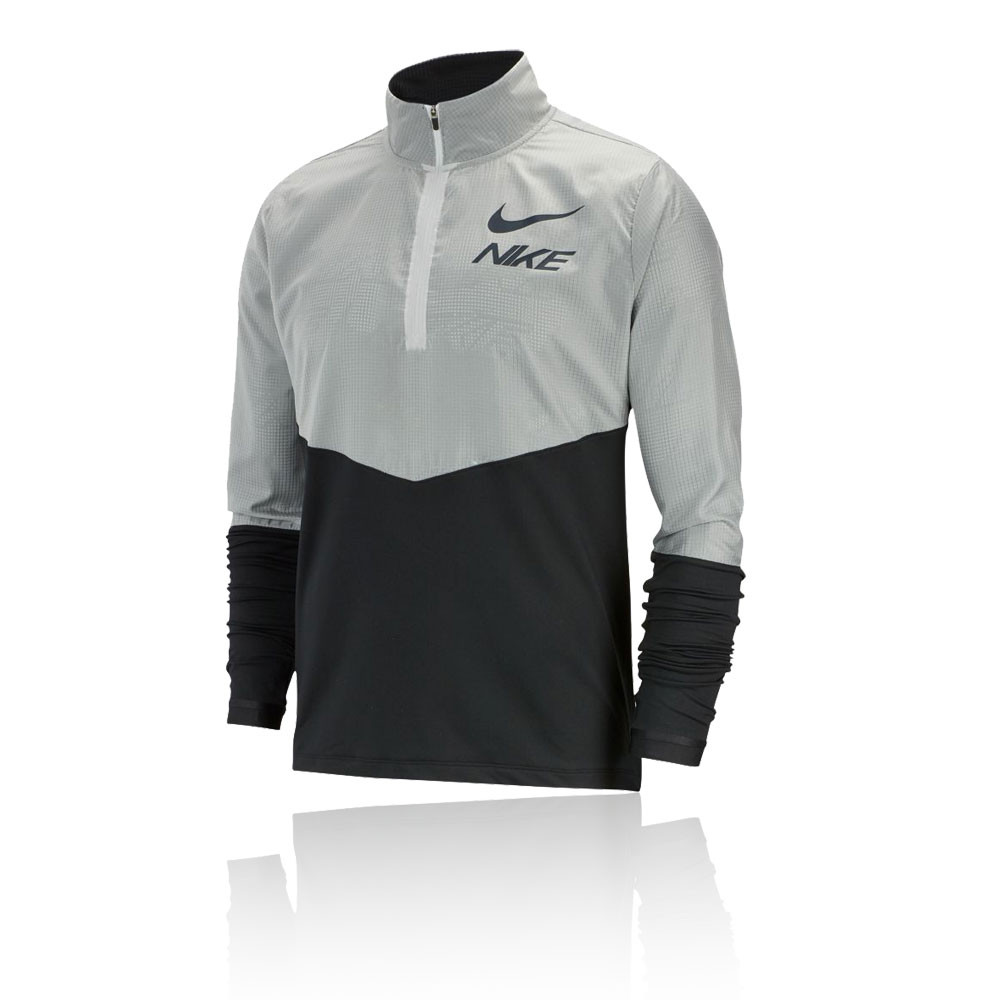 Nike Element media cremallera camiseta de running - FA19