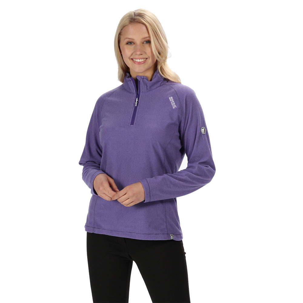 Regatta Montes media cremallera para mujer forra polar Top - AW19