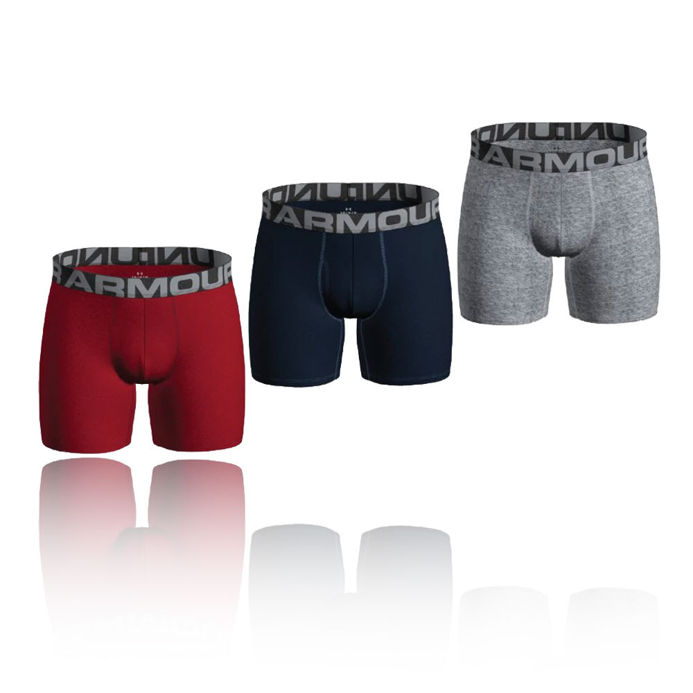 Under Armour Charged Cotton 6 pulgada Boxerjock (3-Pack) - SS24