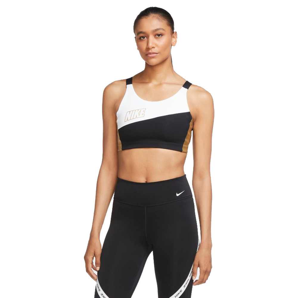 Nike Swoosh Medium-Support Metallic Women's Sports Bra - HO20