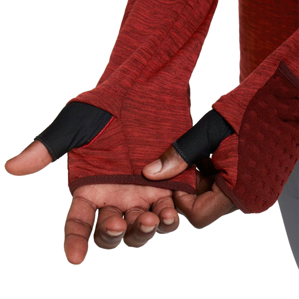 nike sphere half zip red