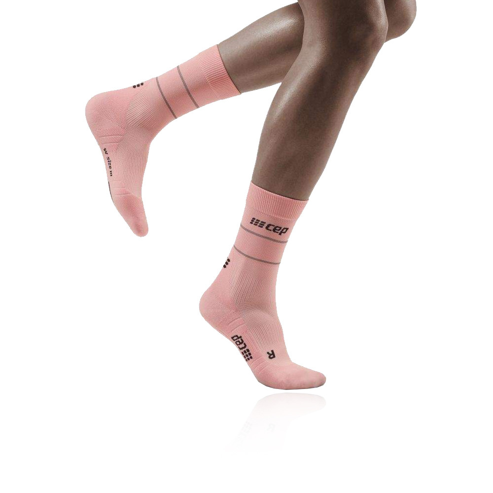 CEP Reflective Compression Mid Cut Women's Socks