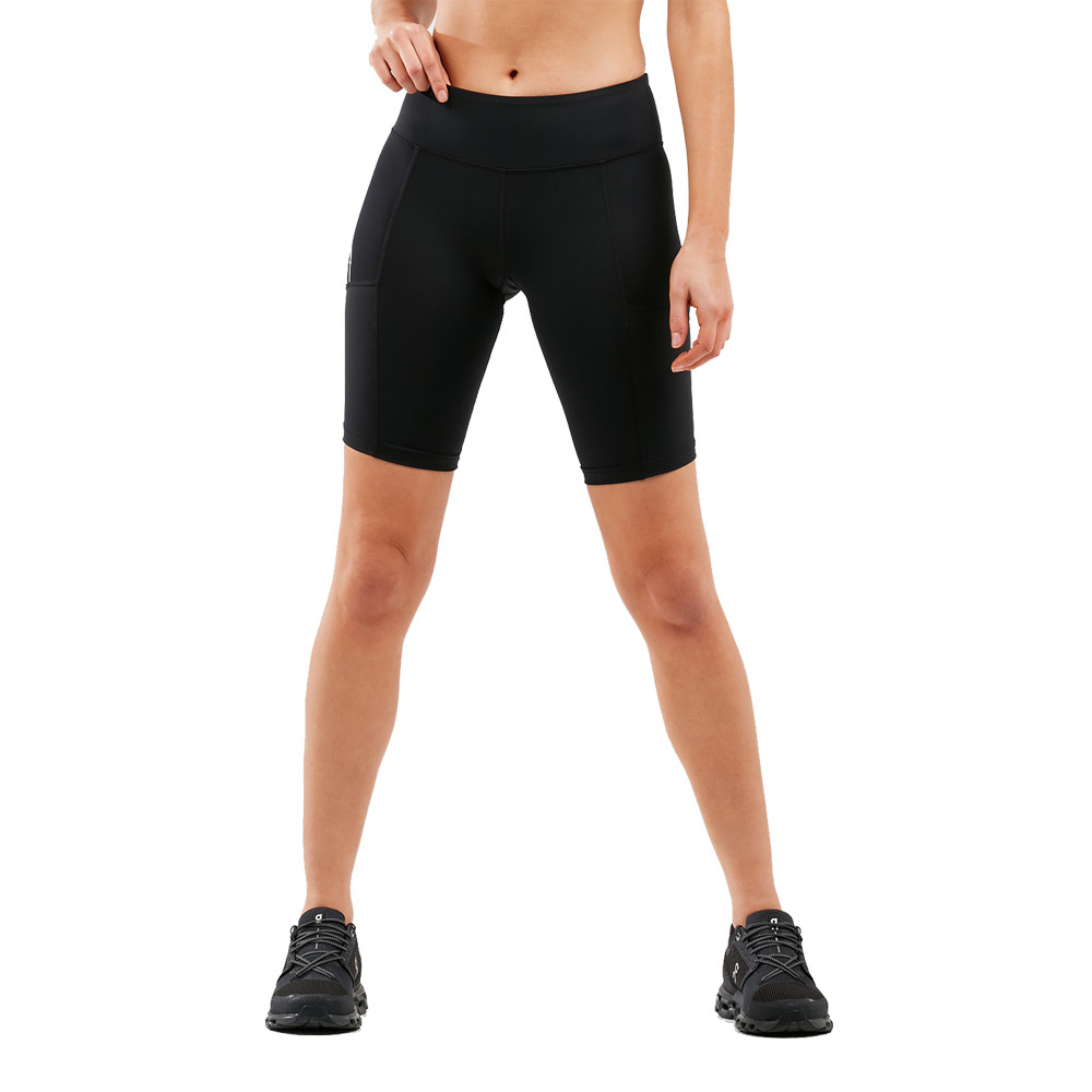 2XU Run Mid-Rise Dash para mujer pantalones cortos de compresión