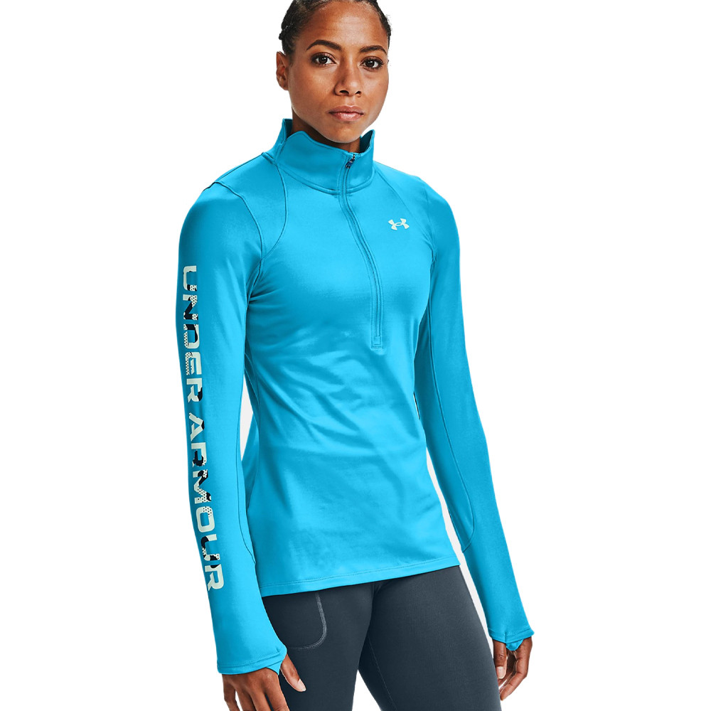 Under Armour ColdGear Graphic Half Zip Women's Running Top - AW20