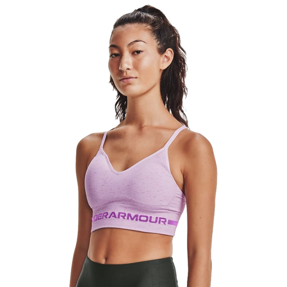 UA Seamless Low Impact Long Heather Sports Bra