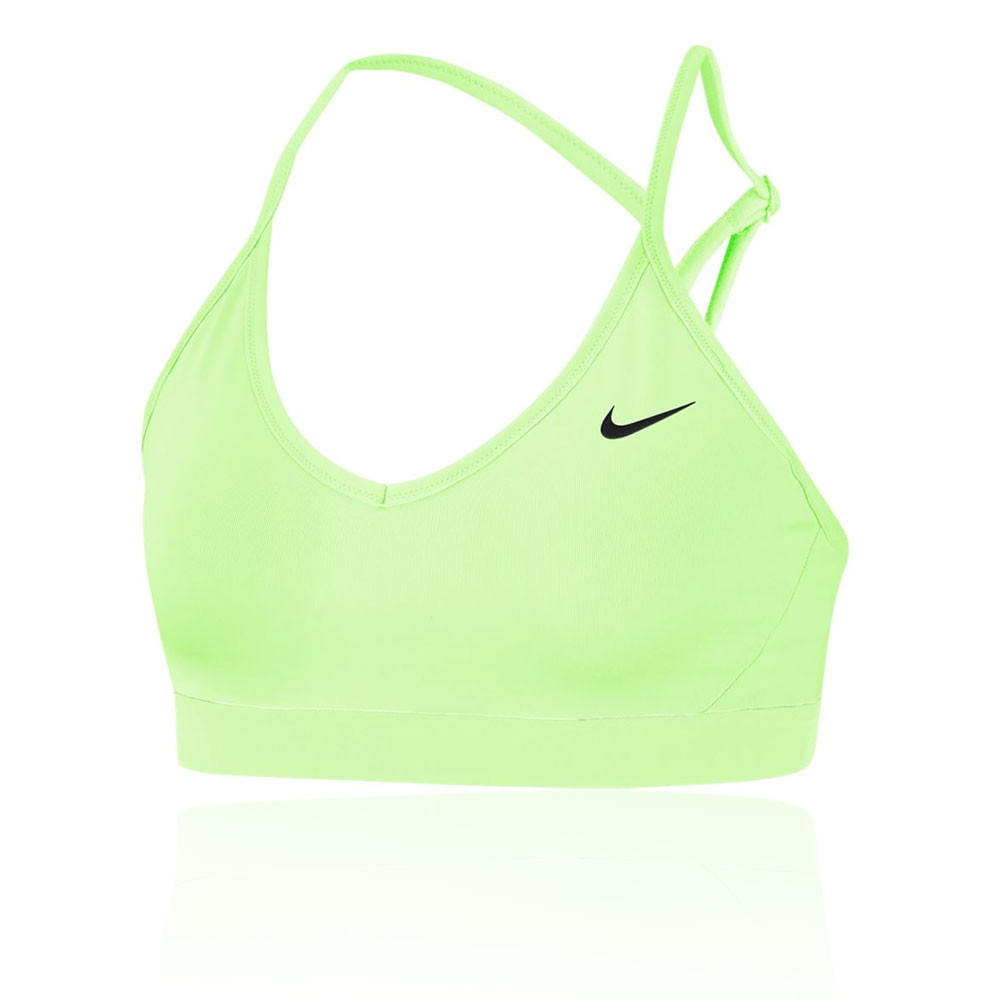 neon green nike sports bra