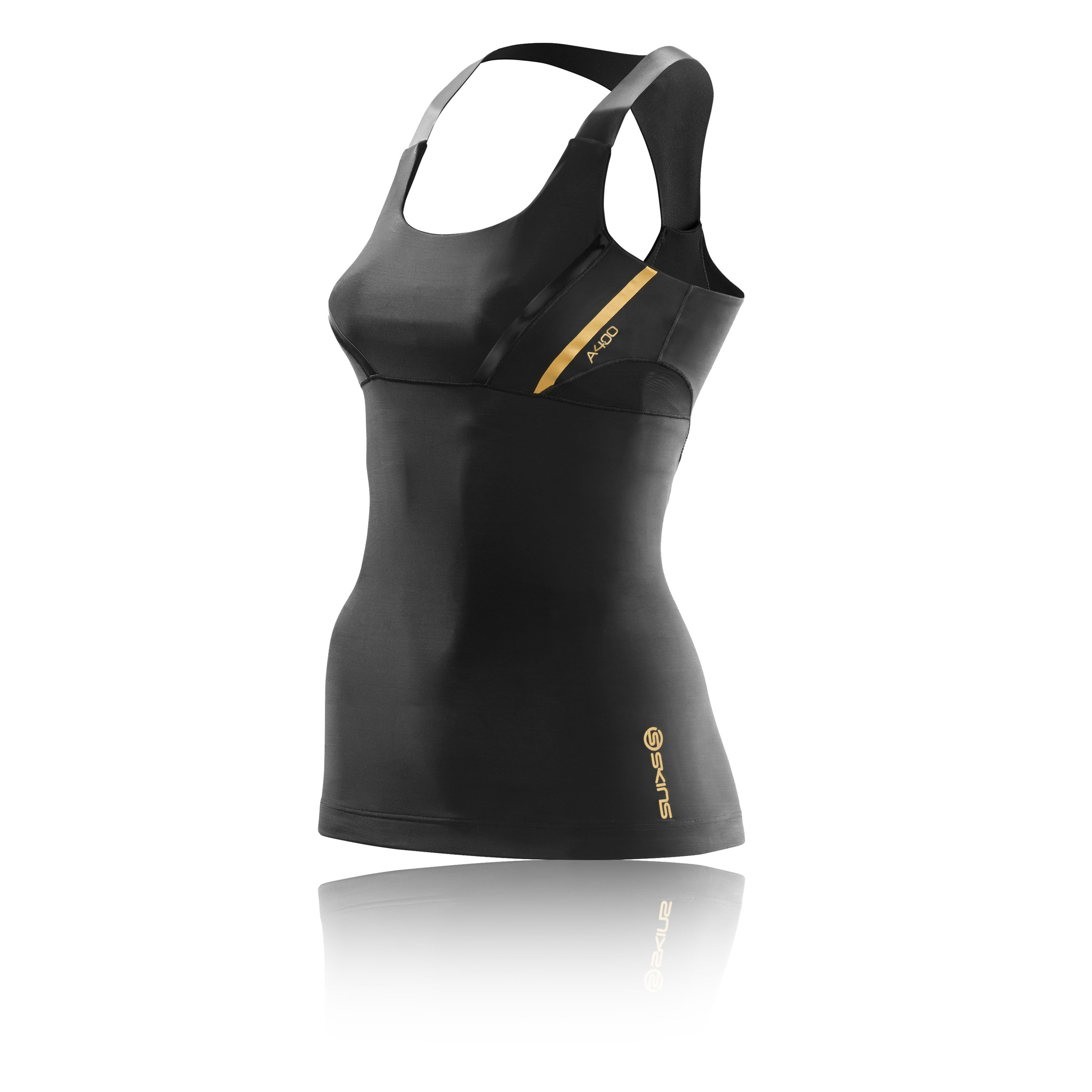 Skins A400 Gold compressione per donna corsa gilet