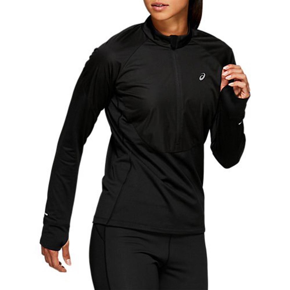 ASICS Windblock demi zip femme t-shirt de running