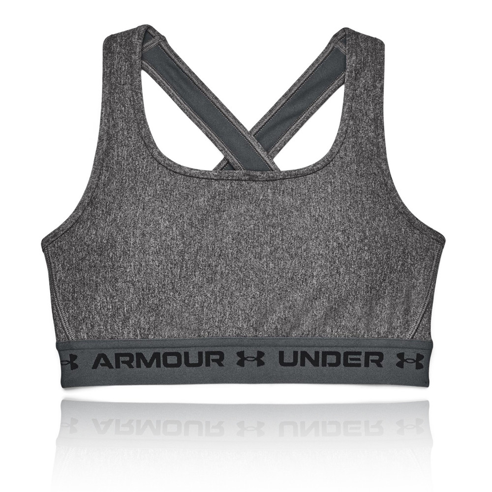 Under Armour Mid Crossback Heather Damen Sport-BH - SS23