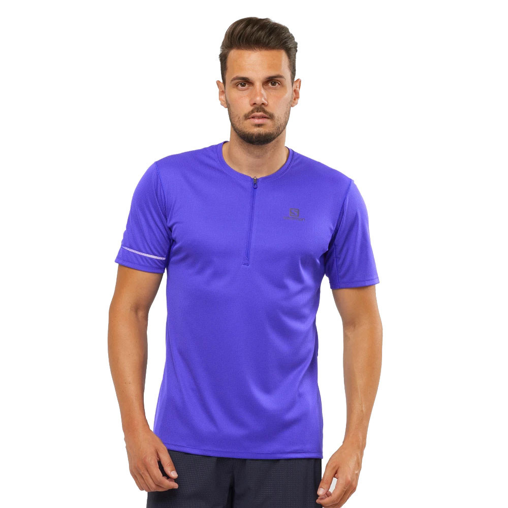 Salomon Agile Media cremallera T-Shirt - SS21