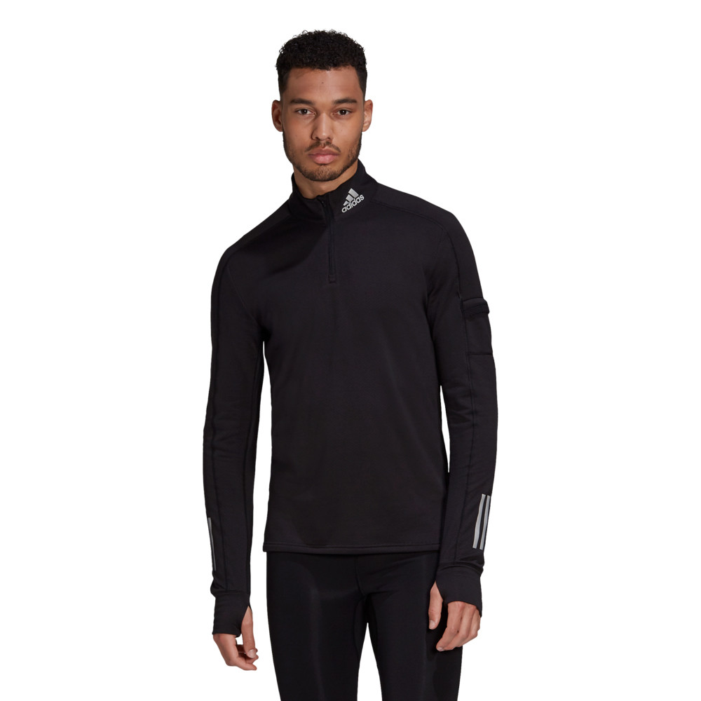 adidas Own The Run Warm demi zip t-shirt running - AW21