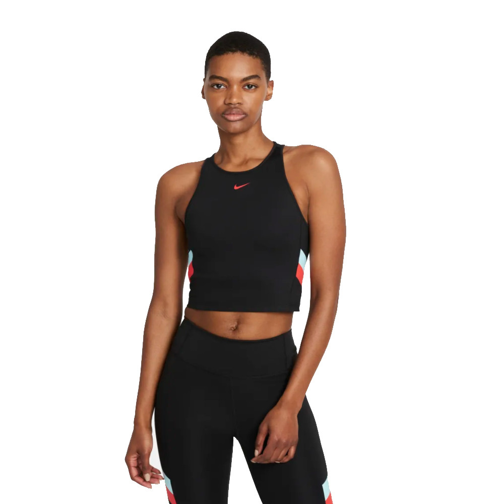 Nike para mujer Colour-Block Stripe Cropped Training Tank - SU21