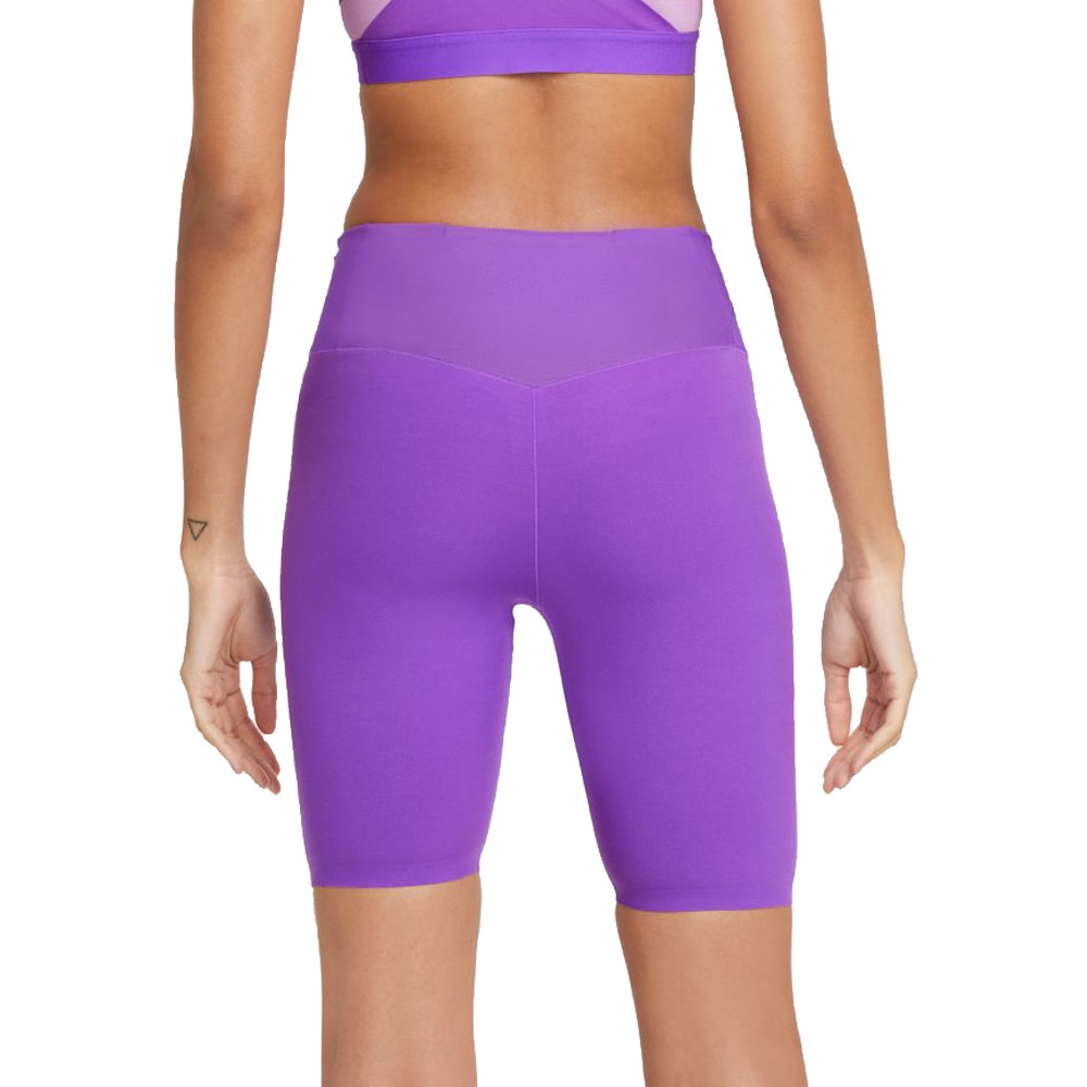 Nike Women's One Luxe Icon Clash Training Leggings (Black/Purple