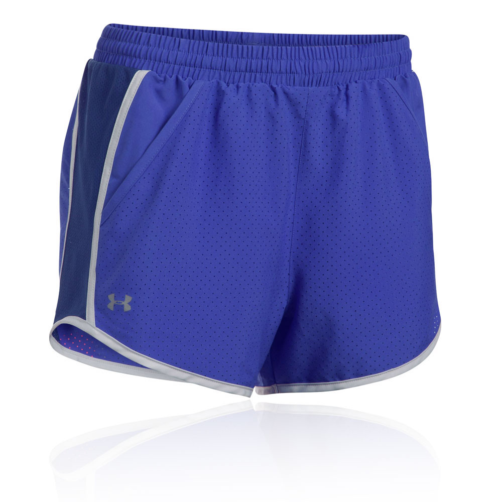 Under Armour Fly By Perforated para mujer running pantalones cortos