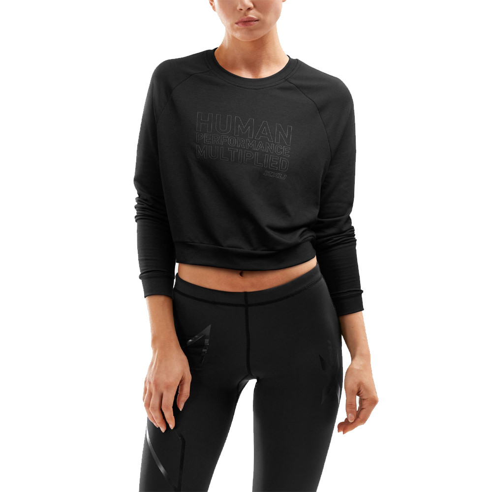 2XU Urban de manga larga para mujer Crop Sweatshirt