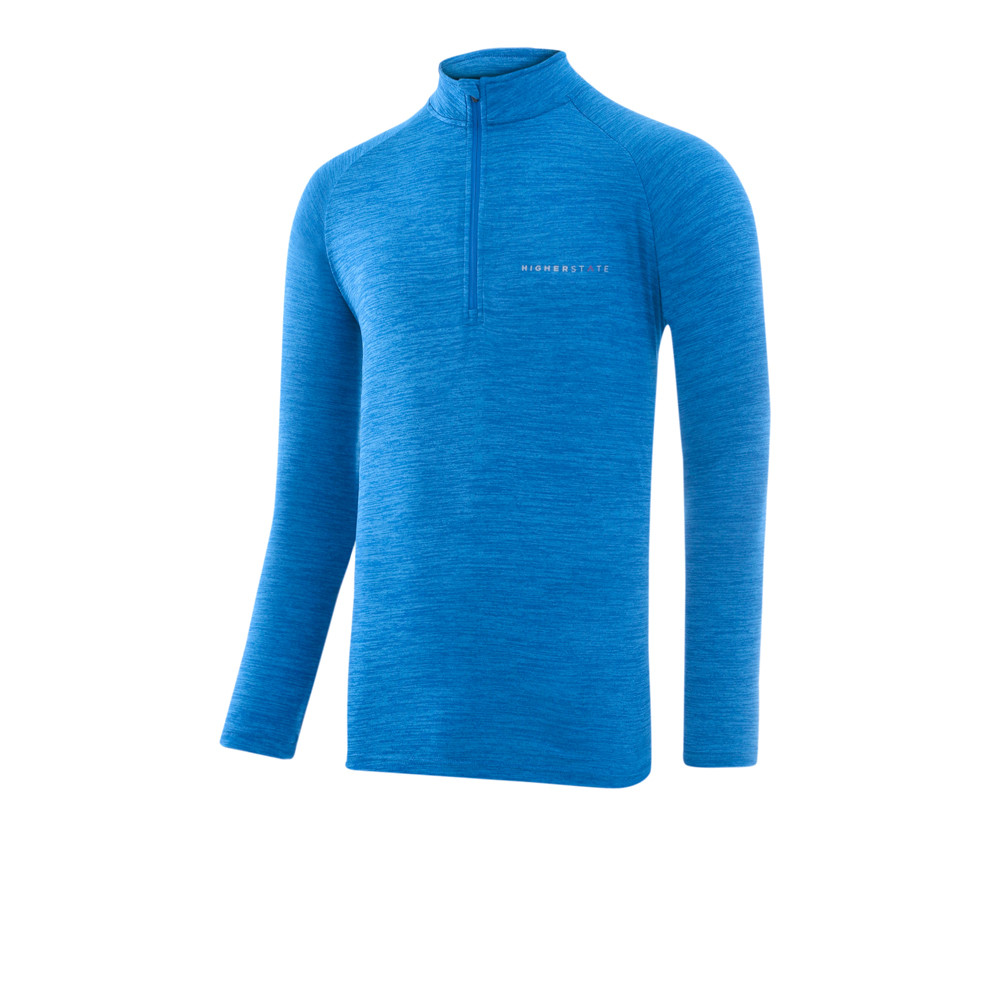 Higher State Camiseta de raglán con 1/4 de cremallera Higher State L/S