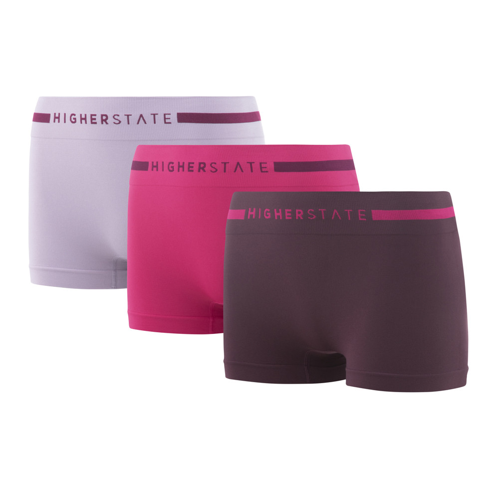 Higher State Mini-short sans couture pour femme (3 paires) - SS22