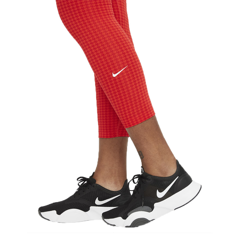 Nike Dri-FIT One Icon Clash Women's Mid-Rise 7/8 Printed Leggings - FA21