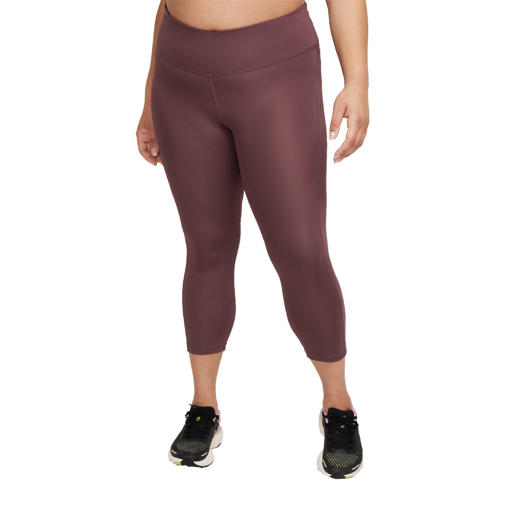 Nike Fast Damen Mid-Rise Crop Lauftights (Plus Size)