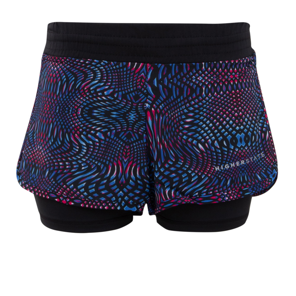 Higher State 2 IN 1 Printed Donna Pantaloncini