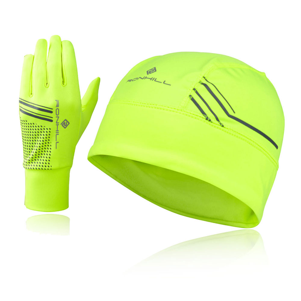 Ronhill Set berretto e guanti da corsa