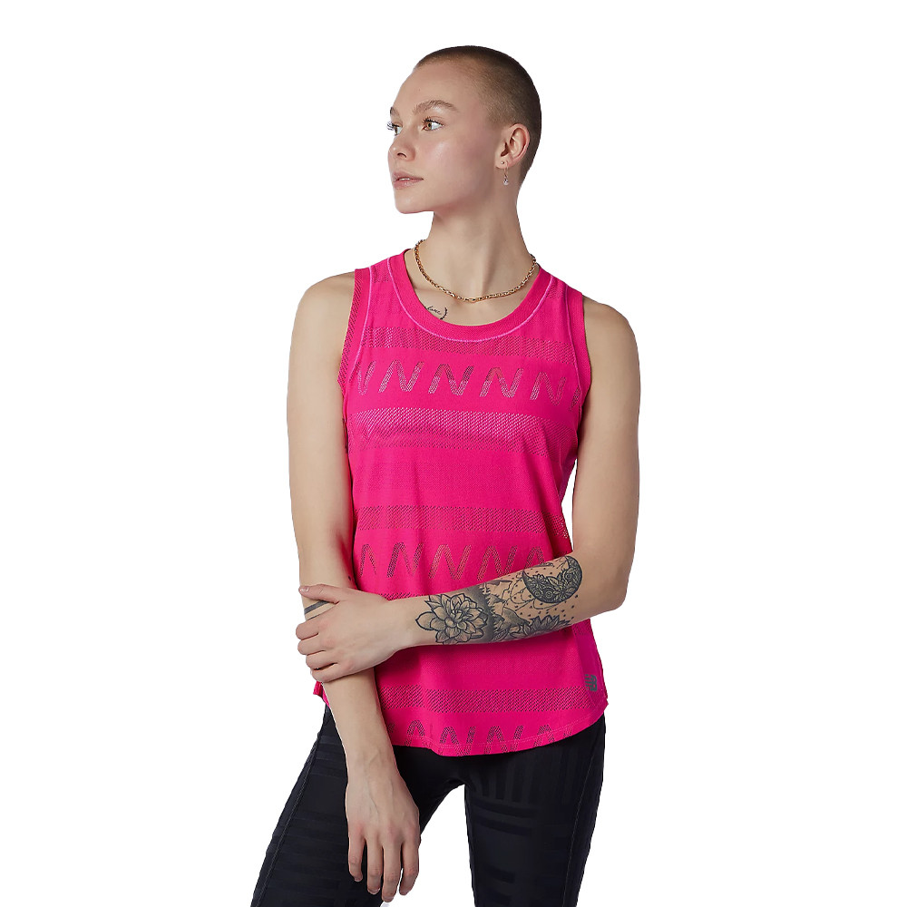 Camiseta con tirantes New Balance Q Speed Jacquard para mujer - AW21