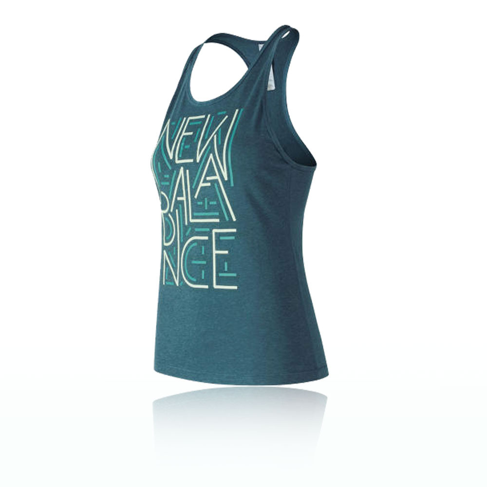 New Balance Heather Tech camiseta de tirantes con gráficos para mujer - AW17