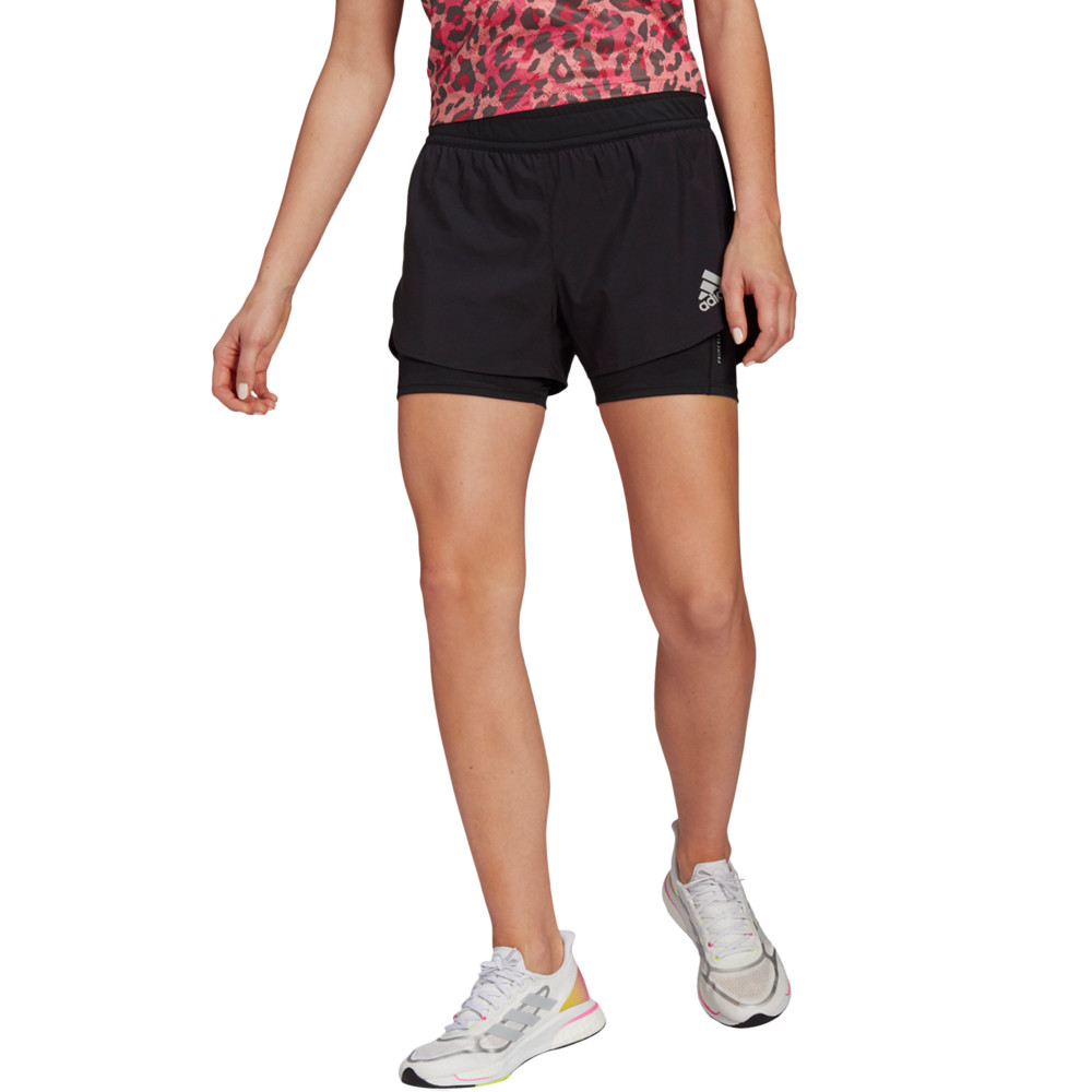 Pantalones cortos de running adidas Fast Primeblue 2 en 1 para mujer - AW21