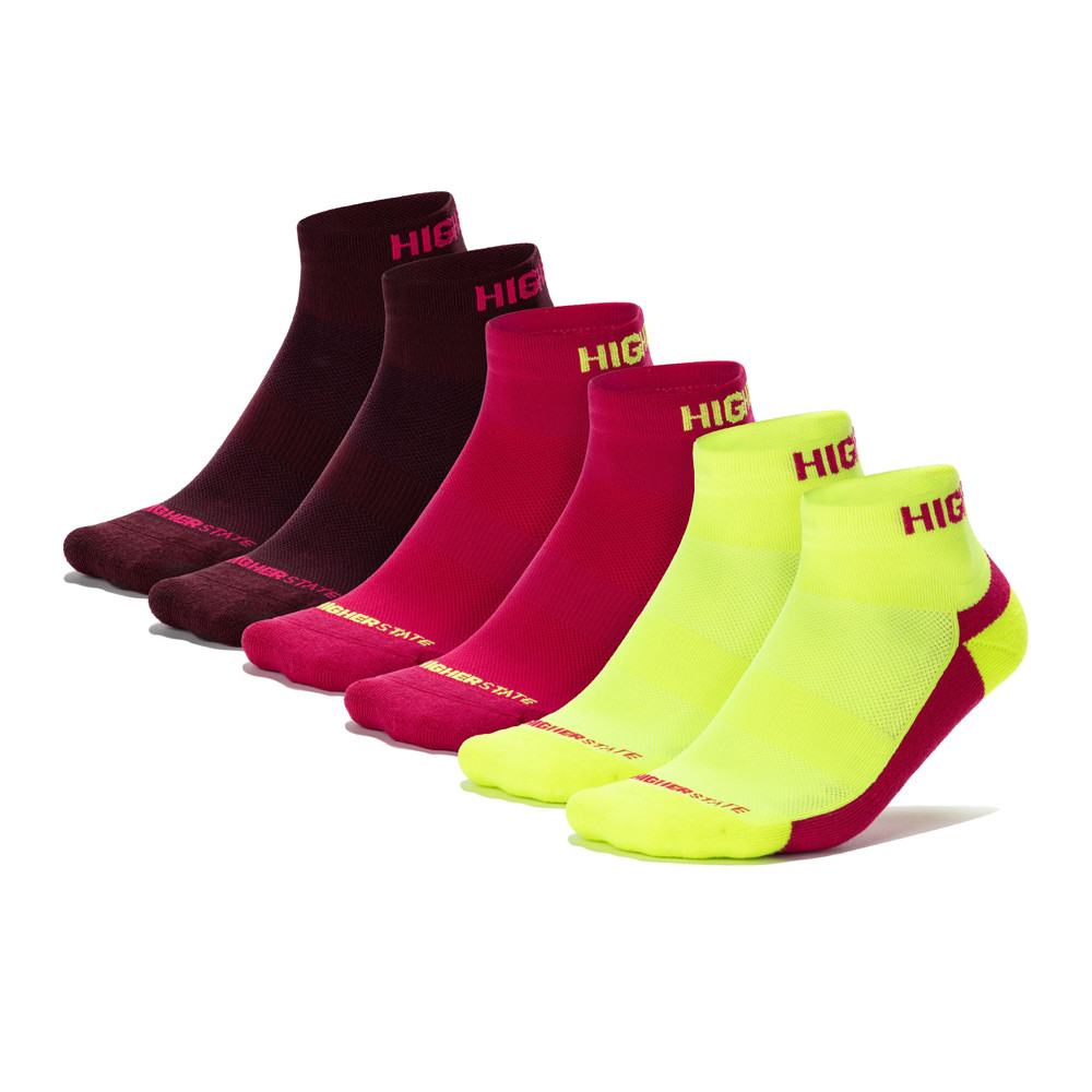 Higher State Freedom para mujer running Calcetín tobillero (6 Pack)