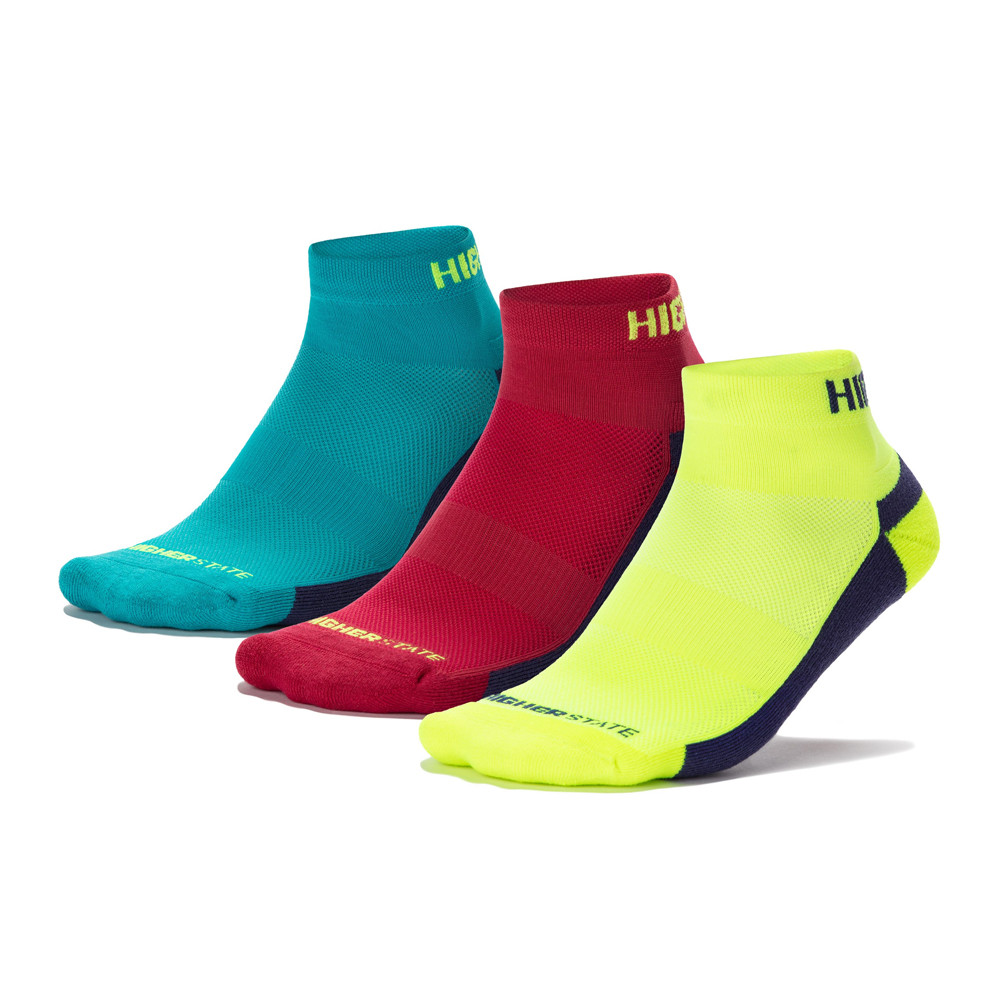 Higher State Freedom running calcetín tobillero (3 Pack)
