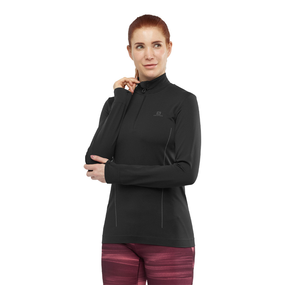 Salomon Comet nahtlos Half Reißverschluss Damen Top Salomon Comet nahtlos Half Reißverschluss Damen Top