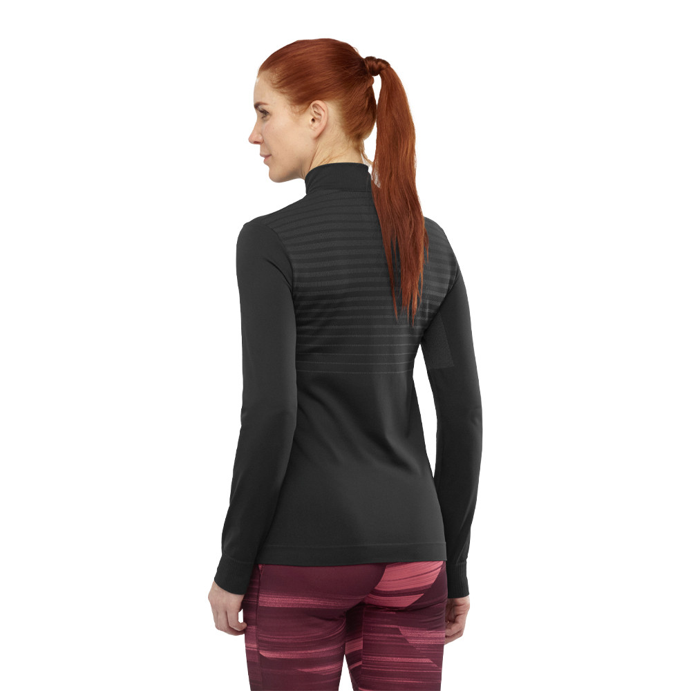 Salomon Comet nahtlos Half Reißverschluss Damen Top