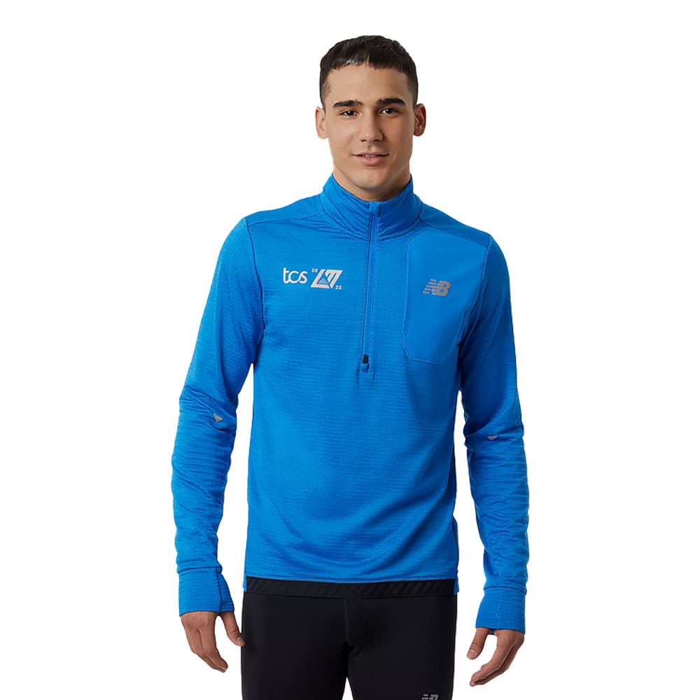 New Balance London Edition Heat Grid Shirt mit halbem Reißverschluss - AW22